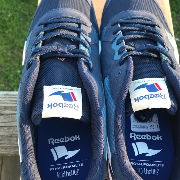 Sneakers, blue Reebok classic - Picture 7 of 8